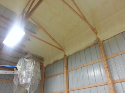 Spray Foam for Ceiling Insualtion in Kansas City