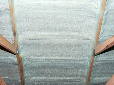 closed cell spray closeup