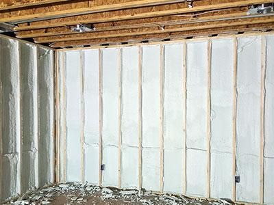 closed cell spray wall